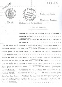 061 - Traduction du livret de famille